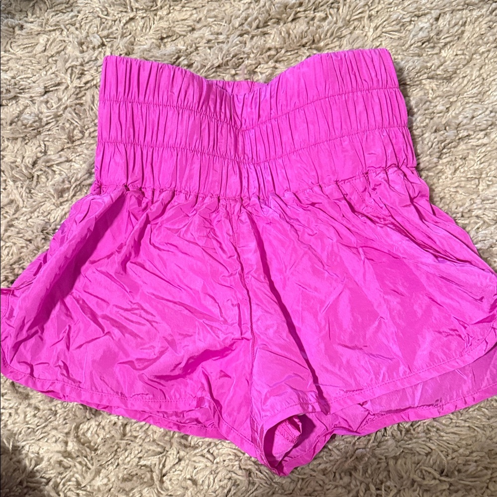 Free People Movement pink workout shorts